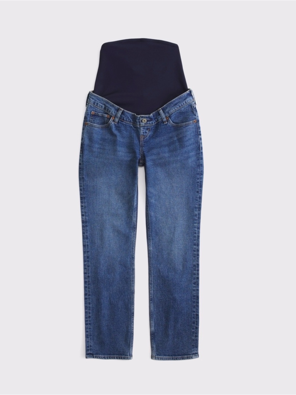 A&F Maternity Ankle Straight Jean
